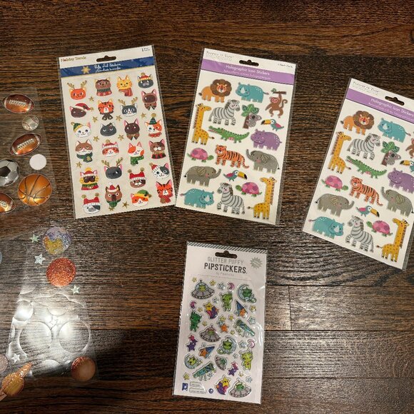 75 NEW FOREVER IN TIME AND PIPSTICKS FANCY STICKER SETS (PLUS A FEW EXTRA!) - Picture 1 of 1